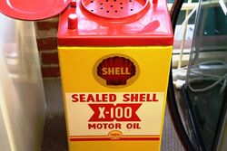 Vintage Shell X100 Hi Boy Oil Dispenser 