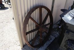 Antique Garden Jewellery Pair of Sunshine Cast Wheels