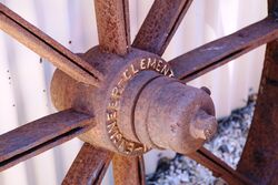 Antique Garden Jewellery Pair of Sunshine Cast Wheels