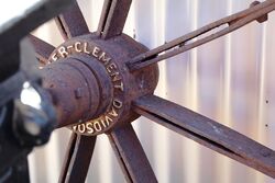 Antique Garden Jewellery Pair of Sunshine Cast Wheels