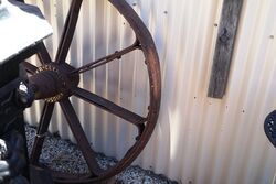 Antique Garden Jewellery Pair of Sunshine Cast Wheels