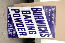 Antique Borwickand39s Baking Powder Enamel Advertising