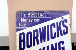 Antique Borwickand39s Baking Powder Enamel Advertising