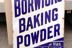 Antique Borwickand39s Baking Powder Enamel Advertising