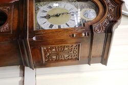 Early C20th English Oak Long Case Clock 