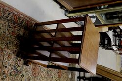 Antique English Oak 2 Tier Revolving Bookcase 