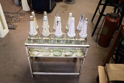 Genuine Vintage Mobiloil 10 Oil Bottle Rack 
