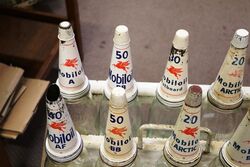 Genuine Vintage Mobiloil 10 Oil Bottle Rack 