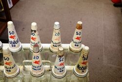 Genuine Vintage Mobiloil 10 Oil Bottle Rack 