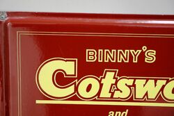 Classic Binny+96s Cotswol + Angola Sold Here Enamel Sign