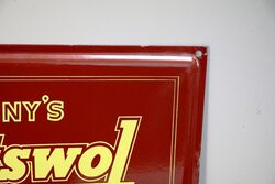 Classic Binny+96s Cotswol + Angola Sold Here Enamel Sign