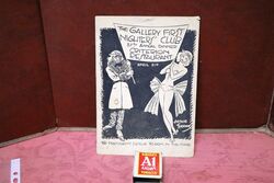 1940 Gallery First Nighters Club Signed Menu  Sybil Thorndike e     