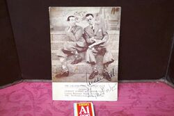 1936 Gallery First Nighters Club Signed Menu  Stanley Lupino  
