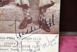1936 Gallery First Nighters Club Signed Menu  Stanley Lupino  