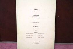 1936 Gallery First Nighters Club Signed Menu  Stanley Lupino  