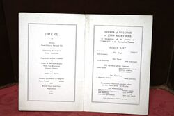 1925 The OP Club Signed Dinner Menu John Barrymore  