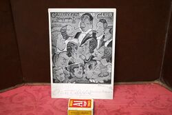 1939 Gallery First Nighters Club Signed Menu Rex Harrison 