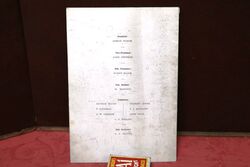 1939 Gallery First Nighters Club Signed Menu Rex Harrison 