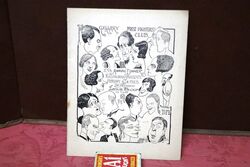 1927 Gallery First Nighters Club Signed Menu BLANK 