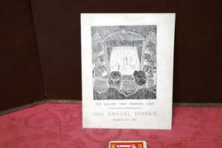 1921 Gallery First Nighters Club Signed Menu Sybil Thorndike 