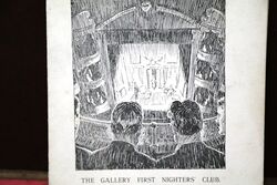 1921 Gallery First Nighters Club Signed Menu Sybil Thorndike 