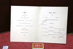 1921 Gallery First Nighters Club Signed Menu Sybil Thorndike 