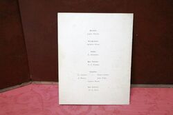 1921 Gallery First Nighters Club Signed Menu Sybil Thorndike 