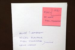 1921 Gallery First Nighters Club Signed Menu Sybil Thorndike 