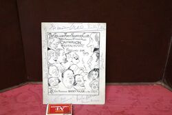 1929 Gallery First Nighters Club Signed Menu Maud and Viola Tree 