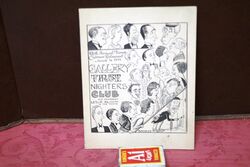 1931 Gallery First Nighters Club Signed Menu BLANK 