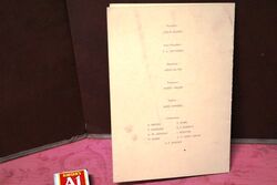 1934 Gallery First Nighters Club Signed Menu The Dare Sisters  