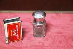 Antique Birmingham Silver Top Scent Bottle C1915
