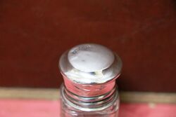 Antique Birmingham Silver Top Scent Bottle C1915