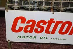 Original Castrol Screen Printed 12 Bottle Motor Oil Rack 