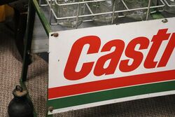Original Castrol Screen Printed 12 Bottle Motor Oil Rack 