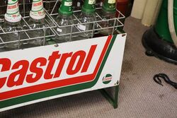 Original Castrol Screen Printed 12 Bottle Motor Oil Rack 