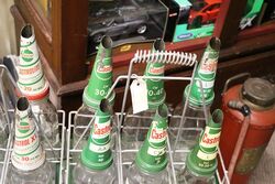 Original Castrol Screen Printed 12 Bottle Motor Oil Rack 