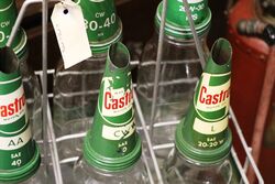 Original Castrol Screen Printed 12 Bottle Motor Oil Rack 