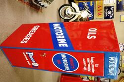Vintage Priceand39s Motorine Motor Oil 4gal Drum Storage Cabinet 