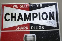 Vintage Champion Spark Plugs Thermometer 