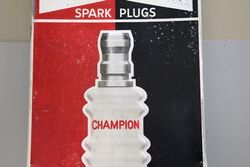 Vintage Champion Spark Plugs Thermometer 