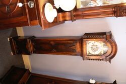 Vintage Oak Westminster Chime Grandmother Clock 