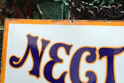 Vintage Nectar Tea Enamel Advertising Sign 