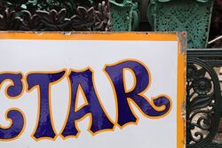 Vintage Nectar Tea Enamel Advertising Sign 