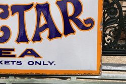 Vintage Nectar Tea Enamel Advertising Sign 