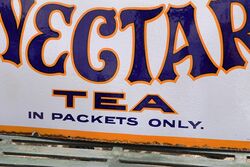 Vintage Nectar Tea Enamel Advertising Sign 