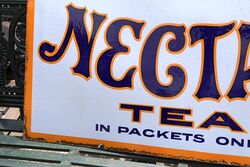 Vintage Nectar Tea Enamel Advertising Sign 