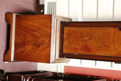 Vintage Mahogany Arched Dial Grandmother Clock 