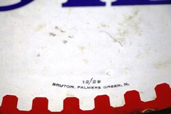 Dec 1929 Pratts Motor Oil Double Sided Enamel Sign 