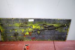 Vintage Dunlop Stock Tyres Enamel Advertising Sign  